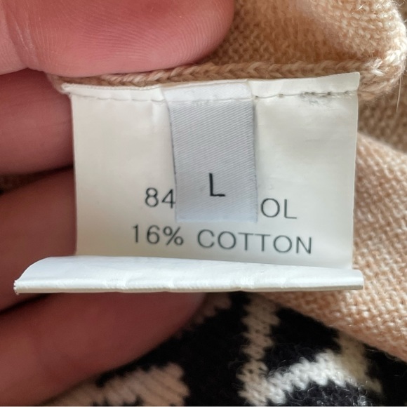 Thakoon Pink and Black Mixed Media Wool Sweater Size Large - Picture 11 of 13